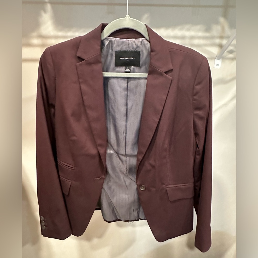 Deep burgundy blazer